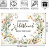 Sensfun Wildflower Baby Shower Backdrop Our Little Wildflower is On
