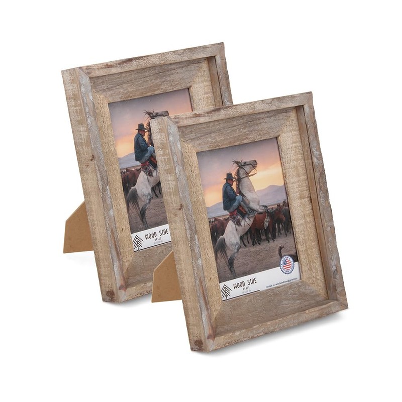 Rustic Barnwood Picture Frames 8.5x11 - Set of 2 -
