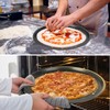 ASelected 3Pcs Pizza Pan, 33Cm,12.9 Inches Non Stick Dishwasher Safe