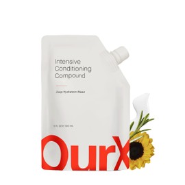 OurX Hydration Hair Mask – Intensive Conditioning Compound (300ml) | Deep Moisture & Repair for Curly, Coily & Frizzy Hair | Peptides + Squalane Formula for Hydrated, Defined Texture