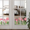 Buer Homie Window Clings, Tulip Pattern, Double Sided Anti-Collision Decals