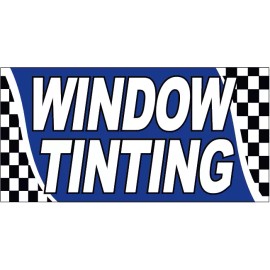 20x48 Inch Window Tinting Vinyl Banner Sign bb