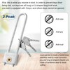Long Shackle Padlock with Key 2 Inch Solid Brass Removable