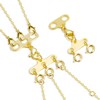 ALEXCRAFT 14K Gold Necklace Extender Layering Clasps Set Bracelet Clasps