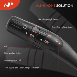 A-Premium Turn Signal Switch, Headlight Fog Parking Light Lever Multifunction Switch, Compatible with Subaru Forester 2009-2013, Impreza 2008-2014, Legacy 2008-2009, Outback 2008-2009