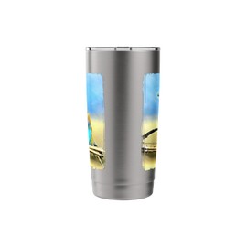 Vibrant Lilac Breasted Roller Bird Painting Stainless Steel Insulated Tumbler