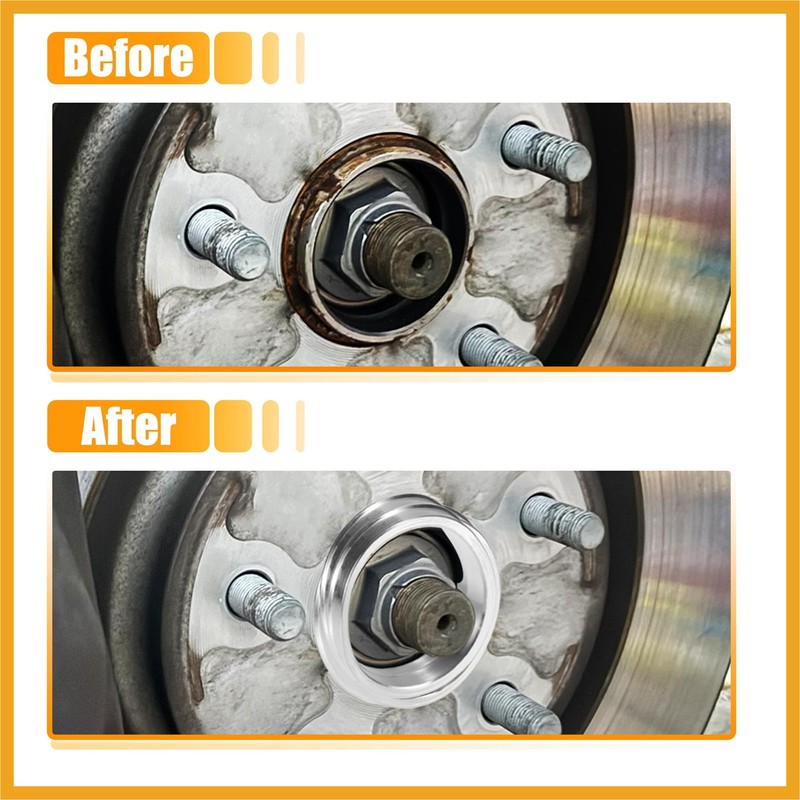 Partuto 4pcs OD 65.1mm to ID 60.1mm Aluminum Alloy Car