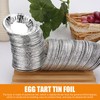 MICALOR 100 PCS Mini Pie Pans, Aluminum Foil Disposable Egg