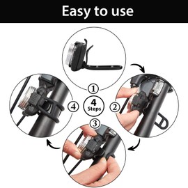 12 Pieces Bicycle Light Silicone Straps Cycling Bicycle Rubber Straps Light Silicone Mount Band for Bicycle Light Sets, Black