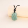 COAI Fox Green Aventurine Stone Pendant Necklace for Women