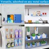 DTUQYX Metal Magnetic Book Shelf: Book Display Shelf 2 Pack
