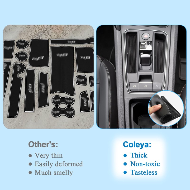 Coleya Non-Slip Mats Compatible with Cupra Formentor 2021-2024 (Electronic Automatic),