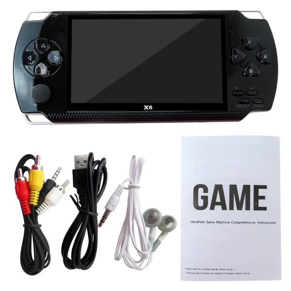 2025 New 128Bit X6 4.3" 8GB 128Bit Black Portable Handheld