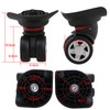 diystyle 1 Pair Luggage replacement Wheels Alternative Silent Casters su-tuke-sukyari-bokkusu Replacement