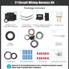 Universal 21 Circuit Wiring Harness Kit, Universal Extra Long Wire