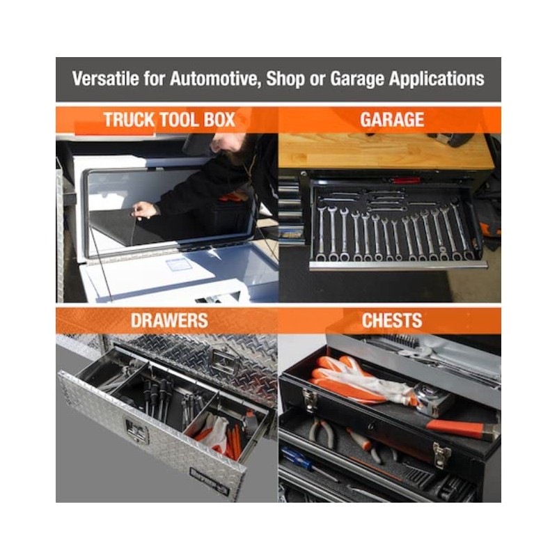 Buyers Products 1701062 Universal Heavy-Duty Truck Tool Box and Shelf