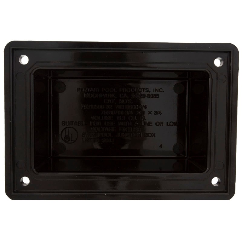 Pentair 79303100 Black Cover Replacement Junction Box Pool and Spa