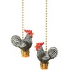 Fox Valley Traders Farm Rooster Ceiling Fan Pulls, Set of