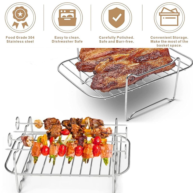 Pure Vie Airfryer Accessories, 2 Hot Air Fryer Accessories, Airfryer