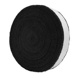 WALLFIRE 10M Badminton Tennis Racket Anti-skid Cotton Towel Grip Big Reel Towel Grip Roll Overgrip Sweatband Tape Absorbed Wraps (Color : Black)