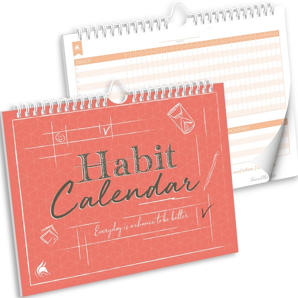 Clever Fox Habit Calendar – Inspirational Habit Tracker for Atomic