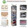 roomtalk Large-Sized Hanging Shoe Organizer 8-Shelf, Hanging Closet Organizer with