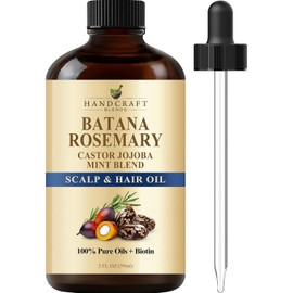 Batana & Rosemary Hair Growth Oil 2oz – Scalp Treatment & Strengthening for Growth & Loss, Thinning, Dry Scalp, Split Ends – Natural Hair Oil for Women & Men – Intensive Repair & Nourishing Formula