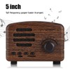 Bt Speaker, Portable Wooden Retro Desktop Speaker Bass Stereo FM