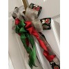 Handmade Large Christmas Wreath Bows, handmade Velvet Ribbon for mailbox