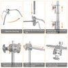 C Stand with Boom Arm 10.8ft/330cm, Huzofexo Stainless Steel Photography