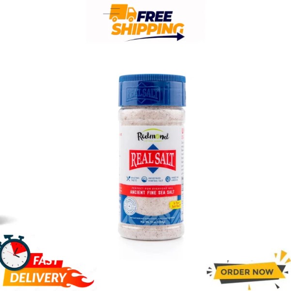 Branded Redmond Real Sea Salt - Natural Unrefined Gluten Free