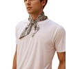 Prettystern Unisex Hand-Rolled Silk Neckerchief Silk Neckerchief for Men and