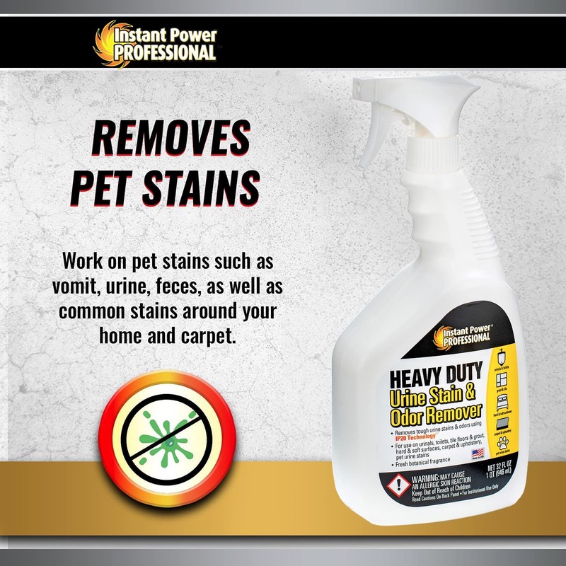 Instant Power Heavy Duty Urine Stain and Odor Remover, Stain