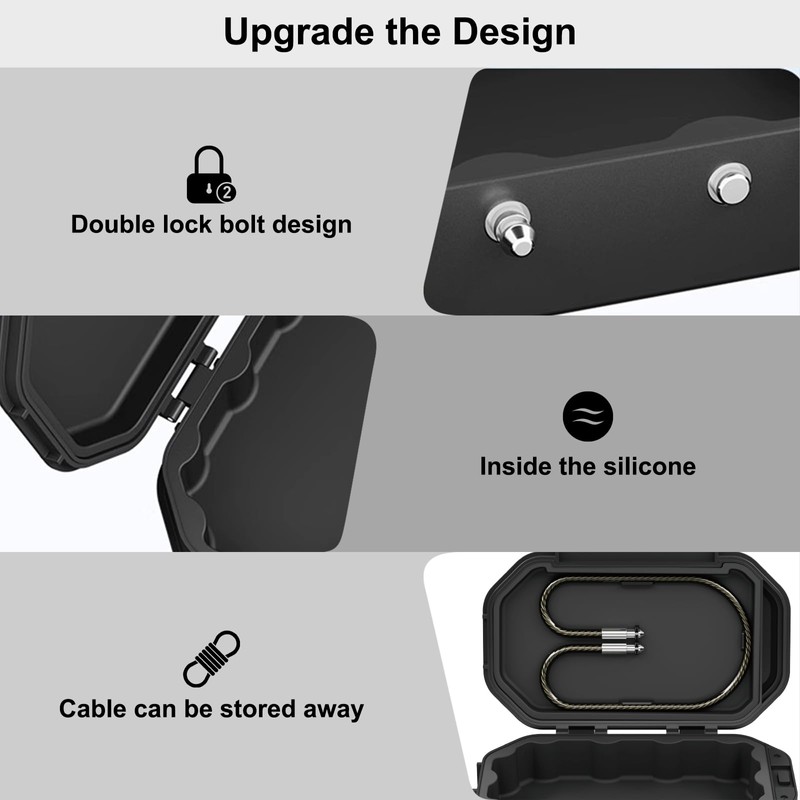 Diyife Portable Safe Box, [Waterproof] Travel Safe Lock Box with