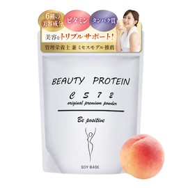 BEAUTY PROTEIN CS72 (High Protein from Soybeans / Essential Nutrients for Women), Soy Protein, Just Replace Meals (10.6 oz (300 g) / Peach Flavor)