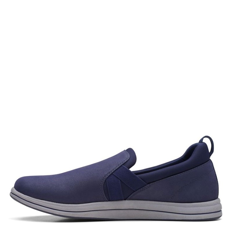 Clarks Breeze Bali - Mocasines Planos para Mujer, Dark Navy