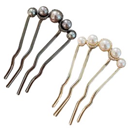 2 Stück Haarnadeln,Haarkamm Zum Stecken,Haarschmuck Gold,Bobby Pin,French Pin,Comb Clips,Hair Accessories,Multifunktional Haarkämme Zum Stecken,Haarschmuck Hochzeit Für Frauen Auf Hochzeiten Und Party