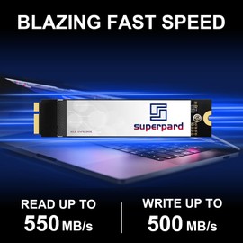 Superpard SSD 1TB Replacement for MacBook Air 2012 A1465(EMC 2558), A1466(EMC 2559), Internal Solid State Drive Upgrade Storage and Speed (MacOS Pre-Installed)