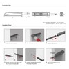 LOOTICH Push to Open Rebound Door Catches for Kitchen Cabinet