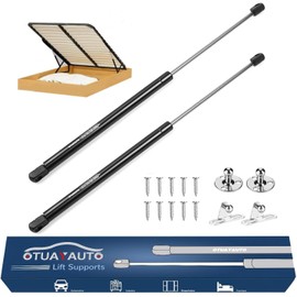 OTUAYAUTO Soporte de gas de 20 pulgadas – Soporte de elevación universal de 445 N/100 libras con soportes de montaje – para carcasa de caravana, gabinete, elevador de cama de RV, cubierta Tonneau FIT