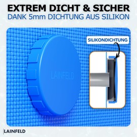 LAINFELD Winter closure set suitable for Intex and Bestway pool, 2 pieces with seal, winter plug pool plugs, sealing caps, hose pools