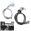 80cm Salon Shampoo Bowl Faucet 70cm Hose M Size Blue