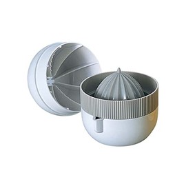 Tiger Crown 586 Juicer Squeezer, White, Beige, 2.8 x 3.1 inches (72 x 78 mm), Lemon Squeezer (Triple Layer), ABS Resin, Manual Type, Container Included, Spout Included