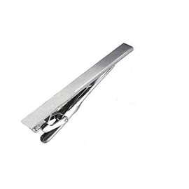ASTRQLE Men Stainless Steel Formal Simple Necktie Tie Bar Clasp Pinch Clip Clamp Sliver Color