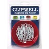 Red Clipwell Magnetic Paper Clip Holder