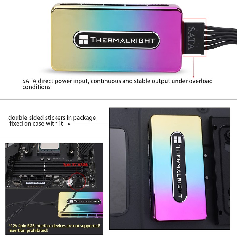 Thermalright ARGB Fan Controller - 8 Groups, 8-Port 3 Pin,