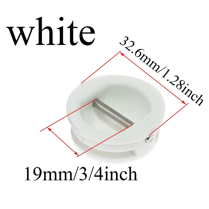 Pro Bamboo Kitchen 2pcs Surfboard Leash Plugs White and Black