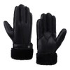 Men Shearling Gloves Winter Leather Gloves Shearling Sheepskin Gloves with