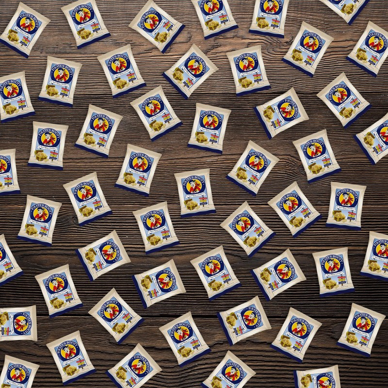 Bulk Pirates Booty Popcorn Puffs Individual Bags by Bussin Boxes