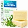 PURESKIN Sulfur & Tea-Tree-Oil Soap Bar: Natural Deep Cleansing for